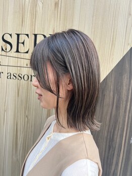 カラーアソートセピア 浦和店(Color assort SEPIA)の写真/隠すのではなく【活かす】白髪ぼかしもお任せ！豊富なノンジアミンカラーで、あなたの髪を美しく彩ります♪