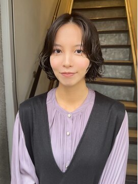 バッタ(Batta) KENTA ボブ×ウネパーマ　　秋冬にオススメパーマ