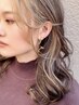 イヤリングカラー+透明感カラー+カット＋2stepハホニコTM (marbb付)￥15400