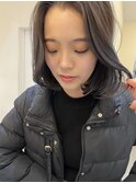 くびれレイヤー小顔カット☆前髪イメチェンミディボブルフ