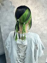 インナーカラーヘアアレンジ