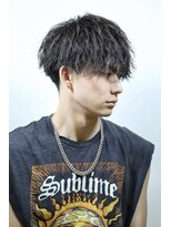 無造作　ツイスパ　ツーブロック　刈り上げ