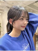 顔まわり/似合わせ/グレージュ/谷町四丁目