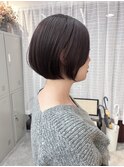 【Look at】20代30代40代コンパクトショートピンクブラウン