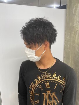 メンズサロン キング 梅田店(Men’s salon K!ng) 波巻きツイストスパイラルパーマ/フェザーパーマ/眉毛