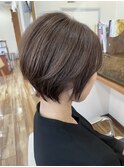 明るい白髪染め×グレージュ
