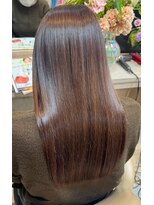 ラディシュ さがみ野(RADISH)&nbsp;透明感髪質改善カラー小顔艶感ミディミルクティーベージュ