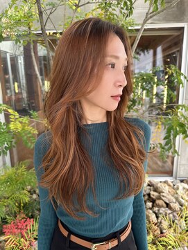 美容室 ビ フェスカ(B FESCA) かきあげ前髪/ミルクティーベージュ/レイヤーカット/20代30代