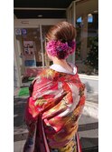 着付け/ヘアアレンジメント/ブライダル/シニヨン/和装/花嫁