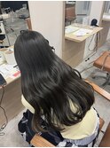 暗髪/グレージュ/トーンダウン/就活カラー/
