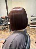 艶々前下がりボブ