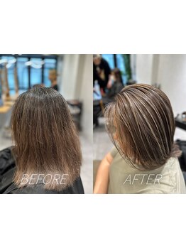 《白髪を生かしてお洒落を楽しむ＊》品のある大人女性のための白髪ぼかしが大人気♪