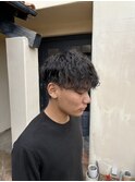 波巻きパーマ