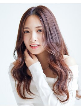 ラフィス ヘアー ティーダ 沖縄店(La fith hair tida) 【La fith】ゆるふわロング×マロンブラウン×ヨシンモリ