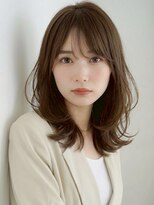 ケーツー エム 京都ラクエ(k-two emu)&nbsp;ミディアムレイヤーカット*顔周りカット*髪質改善*30代40代50代