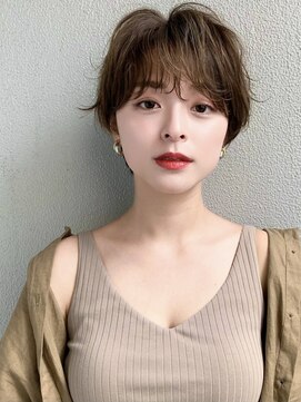 マルツ 銀座(maltu) オリーブベージュシャギーボブ透明感カラー30代40代50代60代銀座