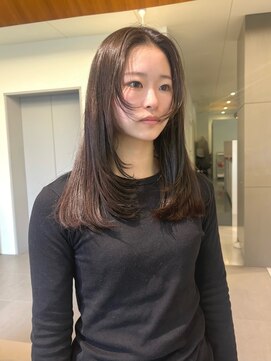 ローレンアオ(LOREN AO) 【LOREN AO】顔まわりレイヤー　オリーブベージュ