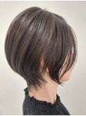大人ショート×前髪なし×ショートボブ30代40代50代