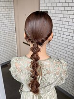 フェリーチェ 六本木店(Felice)&nbsp;タイト編みおろし お呼ばれヘア 参列ヘア イベントヘア