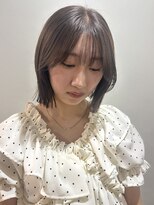 ラシック(LACQ) 札幌ダブルカラー/オリーブベージュ/ボブ/透明感カラー