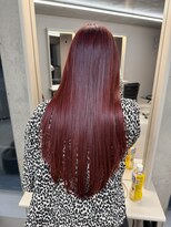エウペ 渋谷(WEUPE)&nbsp;斜めバング/グレージュカラー/デザインカラー/シルキーベージュ