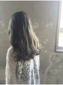 セミロング×外国人風×ブルージュ