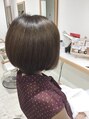 美容室クッ シュ グラボブに切りました。