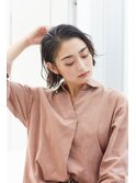 オイルのみでOK　ちょいモードなアップバングスタイル