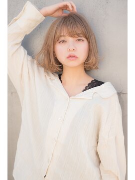 ラミ(L'ami) 【東 純平】ゆるふわ 小顔 ボブ ことりベージュ