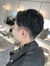 bleach流メンズカット＋パーマ+眉カット￥10560