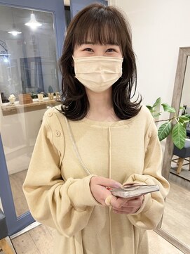 コフィー バイ メルト 吉祥寺(cofy by melt) 【松本咲花】韓国風ミディアムレイヤーカット透明感グレージュ