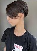 【morio池袋】アシンメトリーツーブロック黒髪ショート♪