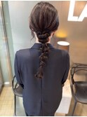 編みおろしヘアセット