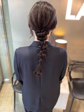 ラボー ノースプラザ店(LA'BO) 編みおろしヘアセット