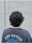 波巻きパーマ