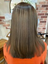 ヘア ナヴォーナ 千代ケ崎店(hair NAVONA) グリーンアッシュ×髪質改善