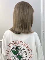 ヒート バイ アンカットラウンジ 渋谷(HEAT by UNCUT&LOUNGE)&nbsp;☆ダブルカラー/ミルクティーベージュ/ケアブリーチ/［渋谷］