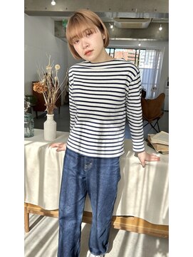 ムード タテマチ(mood tatemachi) ミルクベージュ/耳掛けボブ