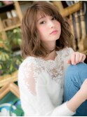 フレンチカジュアルくせ毛風ゆるふわミディc5志木20代30代40代