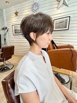 アデプト 綾瀬店(adept) 襟足すっきり☆ノンブローショート【綾瀬/北千住/亀有】