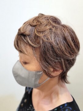 キザシ(KIZASI) 暗い色のローライトで引き締めの脱白髪染めで上品に#白髪ぼかし