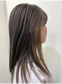 20代30代大人かわいい艶感グレージュイルミナインナカラー
