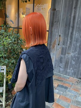 オネスト 八柱店(onest) オレンジカラー×切りっぱなし