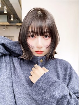 アルバム 池袋(ALBUM) 透明感カラーボブルフウルフレイヤーロング_39871