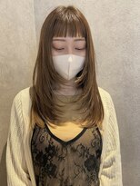 チル 福井駅前店(Chill)&nbsp;福井駅前韓国レイヤーシャギーカットブリーチなしダブルカラー