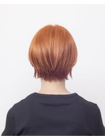 ルプラ ブリリアント(le-pla brilliant)&nbsp;ショートボブ/ワイドバング/ブリーチ/ダブルカラー/オレンジ豊橋