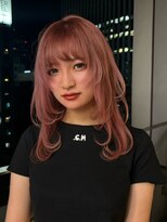 ベレーザ 渋谷(BELEZA)&nbsp;13949ブリーチ＆ダブルカラー韓国レイヤーラベンダーピンク