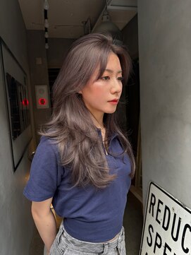 ジーナ(XENA) 顔型別ヘアスタイル特集 ダークグレージュ