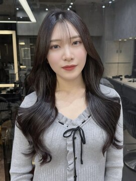 ロンドアヴァントゥス 池袋(Lond aventus) ミニウルフレイヤーカット顔周りカット前髪カット韓国ロング池袋