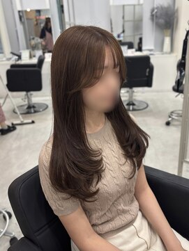 マーシュ 梅田(marshu) ハナstyle/レイヤーたっぷり/marron beige°○